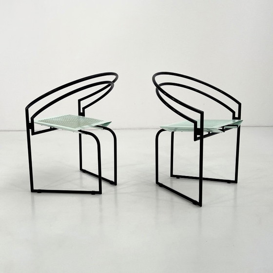 Black & Mint La Tonda Chair By Mario Botta For Alias, 1980s – Side chairs, Metal (photo 2 of 11)