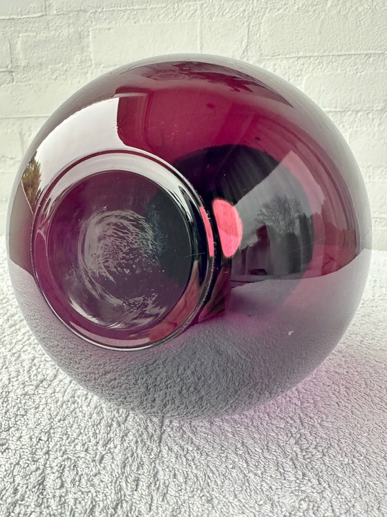 Vaso Saturnus di Nanny Still per Riihimäen Lasi, Arte in vetro, Vetro, Viola (foto 6 di 7)