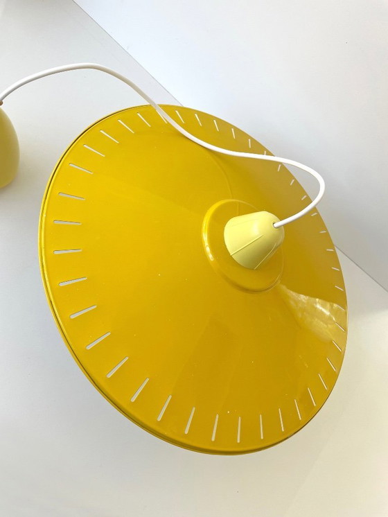 Image 1 of Lampada Mid Century Modern in vetro opalino, design olandese