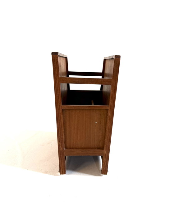 Image 1 of Vintage teak magazine basket '60s