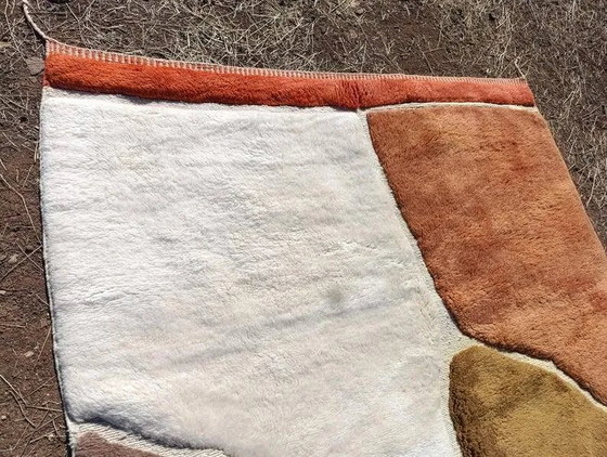 Alfombra bereber marroquí Mrirt 300 × 200 cm – lana gruesa, patrón abstracto – Algodón, Bohemian (photo 9 of 10)