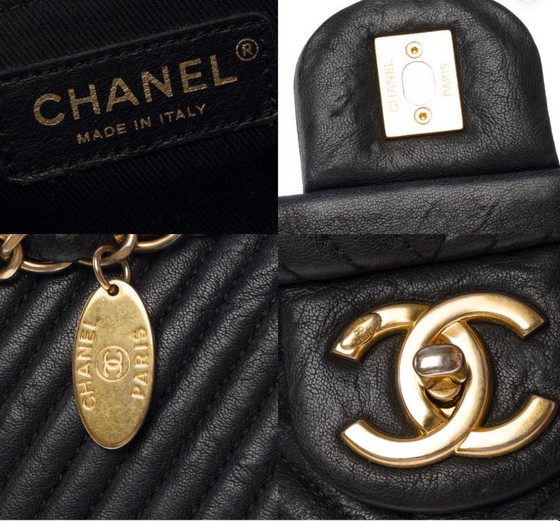 Image 1 of Sac CHANEL Timeless/Classique en Cuir Noir - 103574