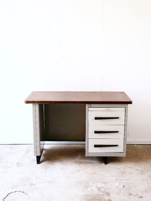 SANSEN Schreibtisch im Vintage-Modern-Stil, kompaktes Format