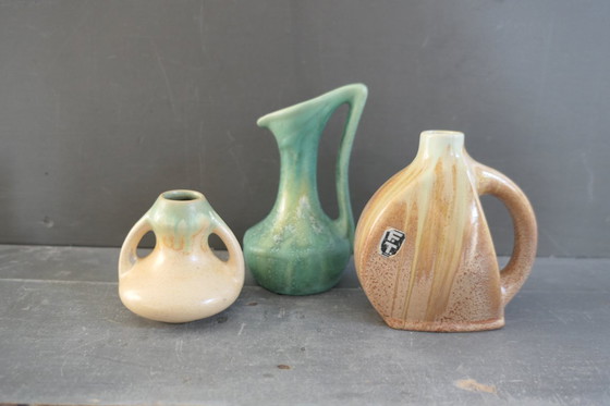 Image 1 of Art-Deco-Vase Faiencerie de Thulin Belgien 1008