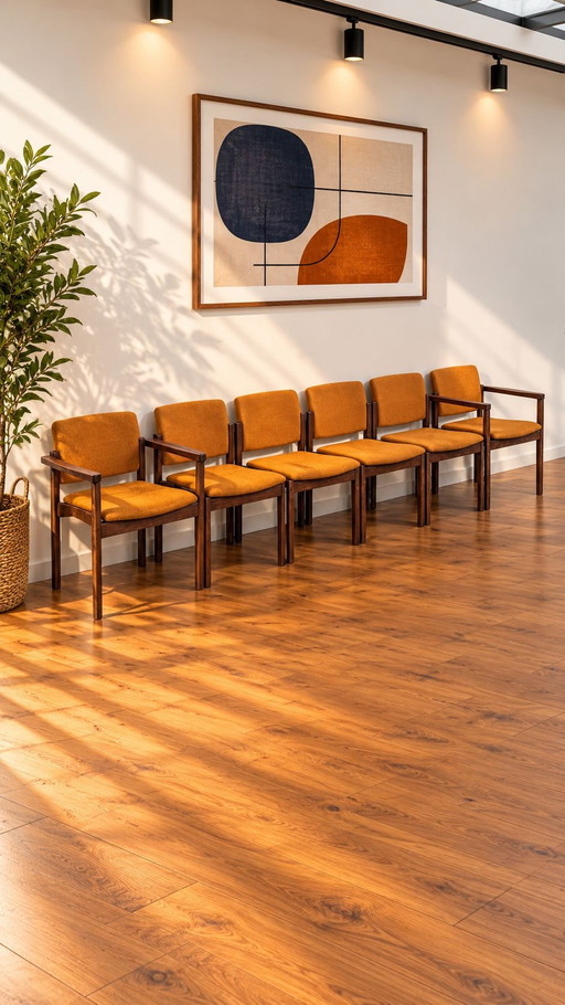 6 vintage Kush+co skandinavische Design Esszimmerstühle