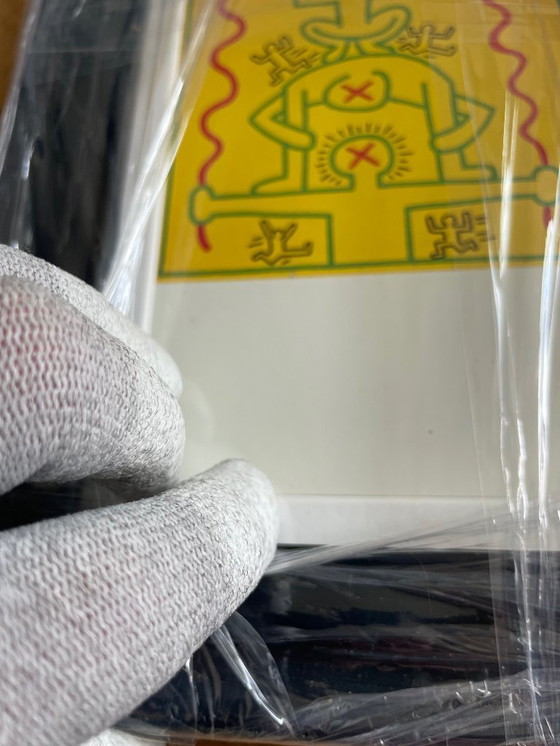 Image 1 of Keith Haring (1958-1990), Courtnesy George Mulder, Nueva York, conjunto de 4 postales litografías offset, impresas en 