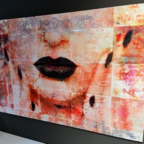 Image 1 of Decoración de pared Mondi Art Alu Black Lips