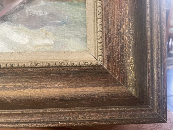 Image 1 of An apple for the thirst, oil on canvas, framed