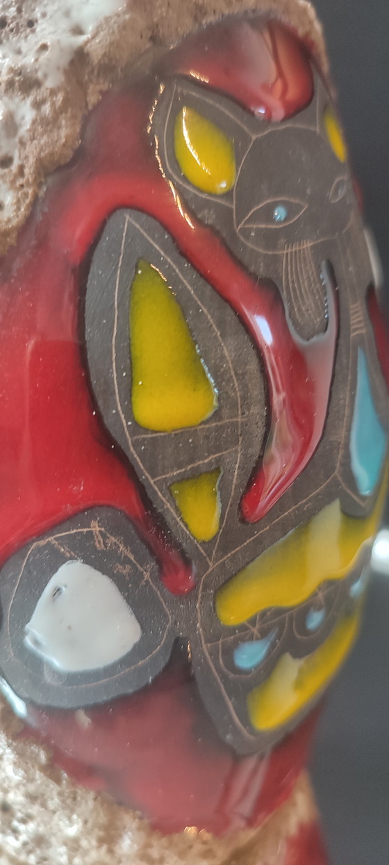 Image 1 of Céramique Italienne Luigi SANTI (1907-1981) Décor Zoomorphe
