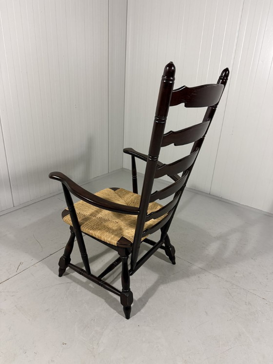 Image 1 of Rustikaler, brutalistischer Hochleiterstuhl aus den 1960er Jahren