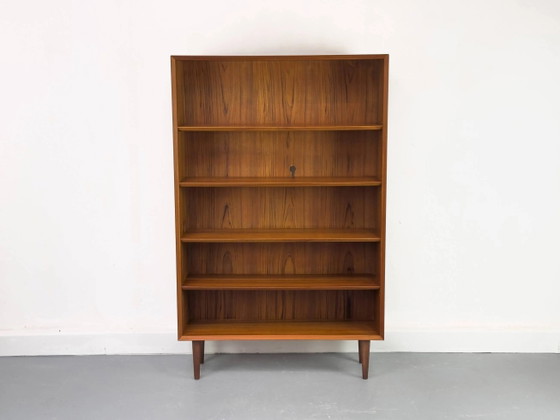 Vintage Danish Teak Bookcase by Chr. Linneberg, 1960s – Wood, Mid Century Modern (photo 8 of 21)