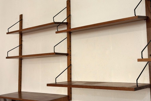 Mueble de pared de teca al estilo de Poul Cadovius - década de 1960