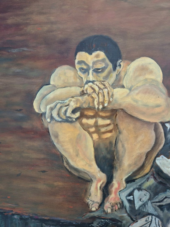 The day after World war 3, Peintures et dessins, Toile, Bois, Marron, Figuratief (photo 5 sur 11)