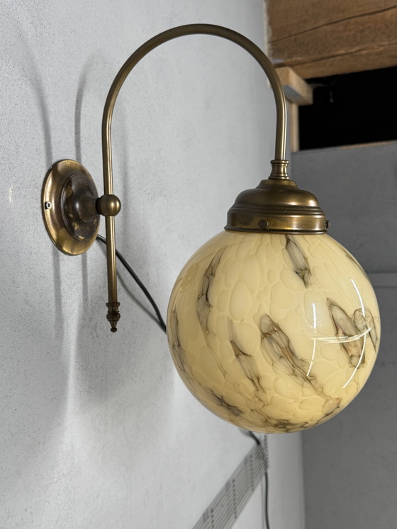 Image 1 of Suggestiva lampada da parete vintage marmorizzata di AGI Verlichting (Almelo)