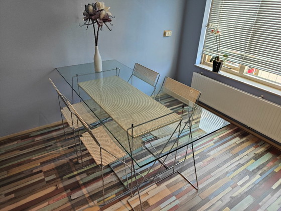 Tavolo Design Nuova X-Line + 4 Sedie | Niels Jørgen Haugesen | 1977 (photo 6 of 23)