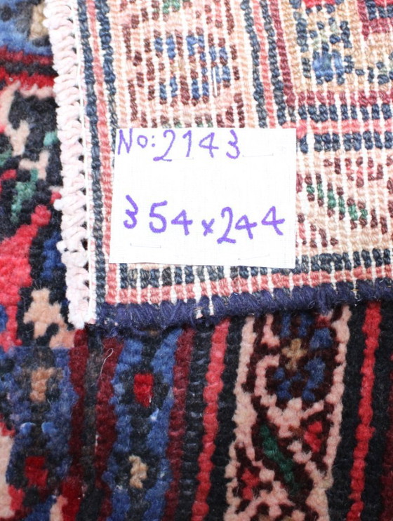 Image 1 of Handgeknoopt Perzisch tapijt Hamadan 354x244