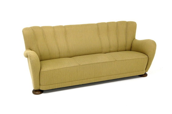 Sofá Escandinavo de 3 Plazas, Años 40, Sofás (Couches), Verde, Scandinavian (foto 6 de 6)