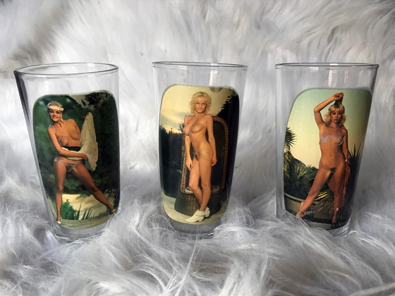 Image 1 of 9 Verres Vintage • Pin-Up • 1960-1970
