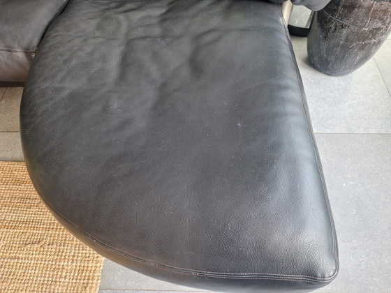 Artaova Black Leather Sofa with Corner and Chaise Longue – Artanova, Modular sofas (photo 12 of 15)