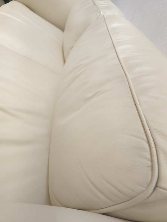 Image 1 of Poltrona Frau Twice driezits designbank, leren bank, sofa