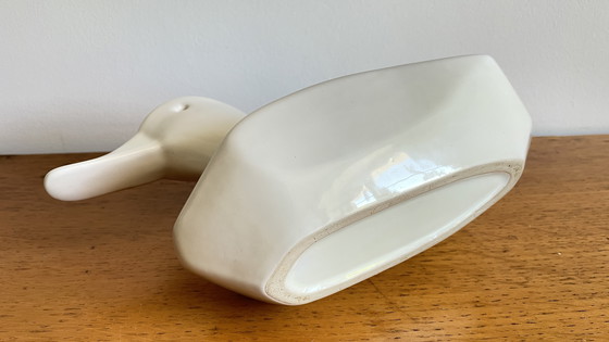 Image 1 of Keramische Bloemenprikker Eend Vaas 80s