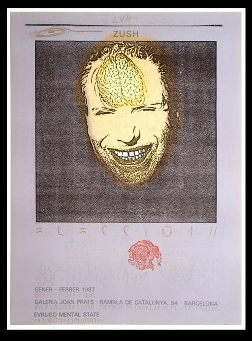 Zush - Galeria Joan Prats - 1987 - Manifesto della mostra