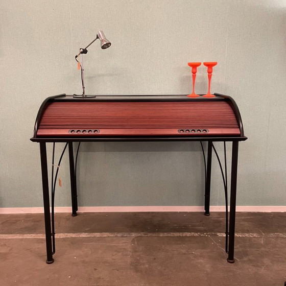 Secretaire Ligne Roset – Pagnon e Pelhaître, ca. 1988 – Scrivanie, Metal, Wood (photo 2 of 7)