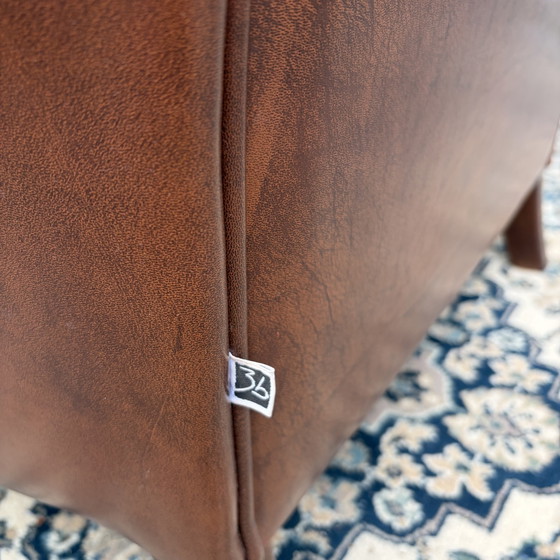 Midcentury Leather 3B Armchair – Wood (photo 7 of 7)