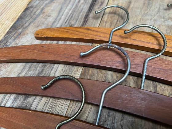 Image 1 of Teak Kleiderbügel | Coat Hanger | Dänemark | 8 Stück