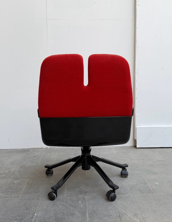 Tecno Armchair By Giorgetto Giugiaro Model P55, Italy, 1980s, Office chairs, Metal, Plastic, Black (photo 8 of 15)