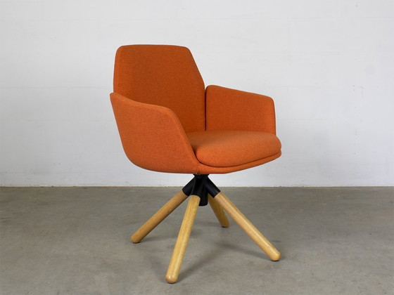 Image 1 of Patricia Urquiola Poppy chairs 4x in Orange for Haworth
