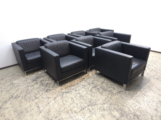 Image 1 of Poltrona Walter Knoll Foster 500 Set di 2 poltrone in pelle Sedie da ufficio