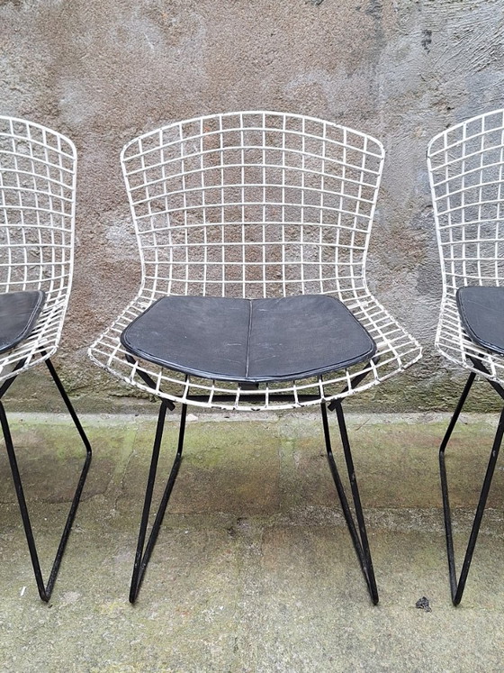 Image 1 of Set van 4 draadstoelen van Harry Bertoia, jaren 60.