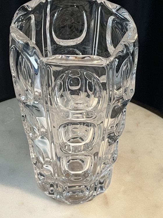 Image 1 of Vase vintage Sklo Union « Lens » style Mid-Century Modern