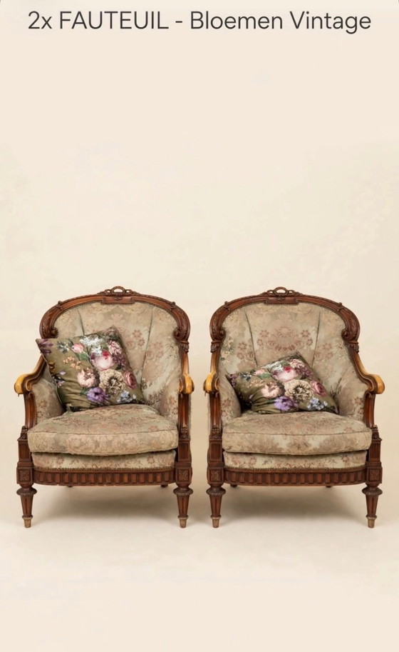 Vintage fauteuil – Katoen (photo 4 of 5)