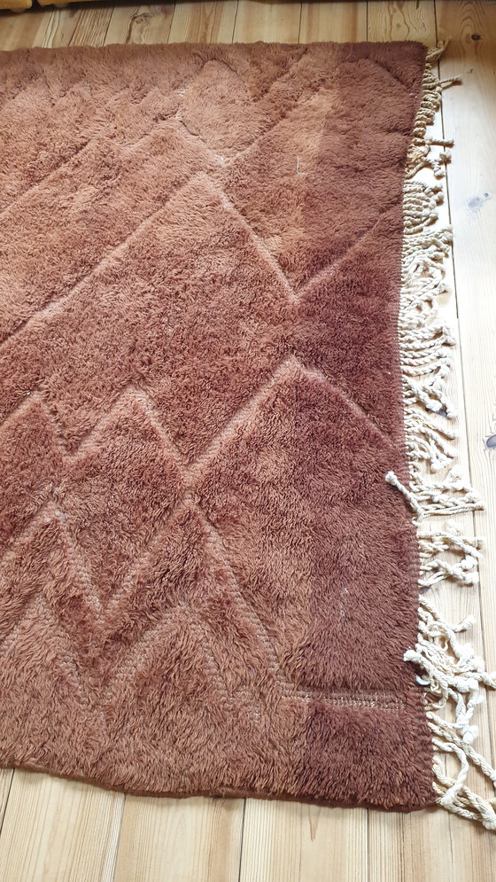 Image 1 of Tree of Colors Rich Brown Woolen Rug