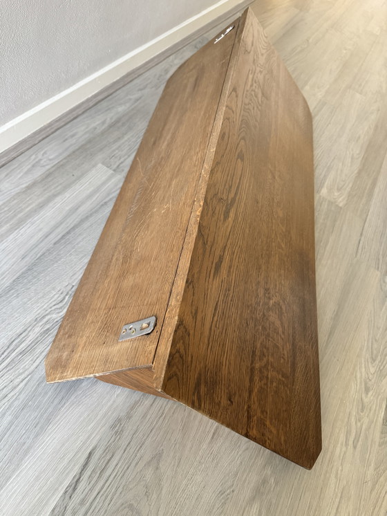 Image 1 of Appendiabiti vintage in legno massello di metà secolo, 97 cm / 5 grucce