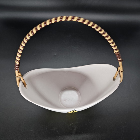 Image 1 of Steuler Ceramics Plant Pot/Planter/Bowl/Candy Dish with Handle, Retro Vintage 50s/60s