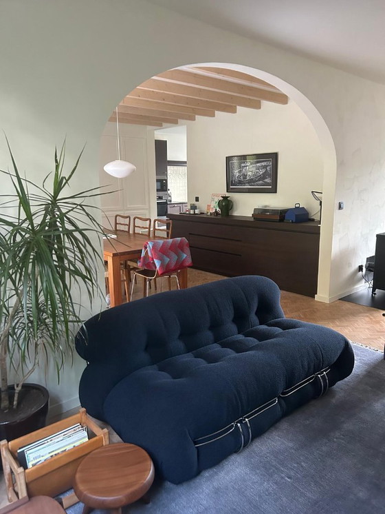 Image 1 of Soriana 2-seater with ottoman, new condition !