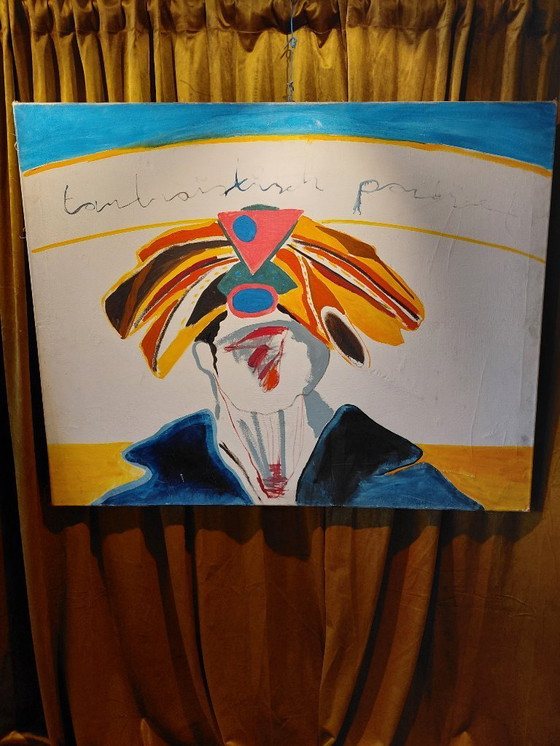 Image 1 of Jaap Kuijpers large painting `Fantastic Portrait`