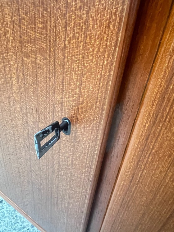 Image 1 of Mid Century Modern Teak Sideboard 1960s | German RT Furniture Cabinet Model 127 | Vintage Scandinavian Style Credenza