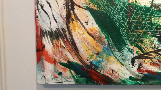 Image 1 of Festival, 100 x 120 x 4 cm Dipinto acrilico