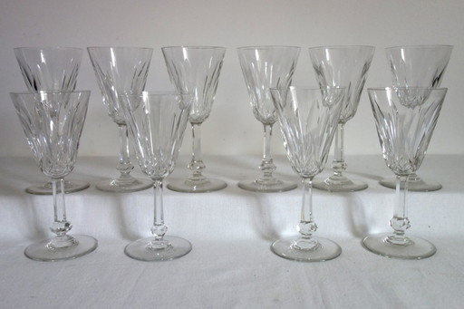 10 Baccarat Tourville-patroonglazen