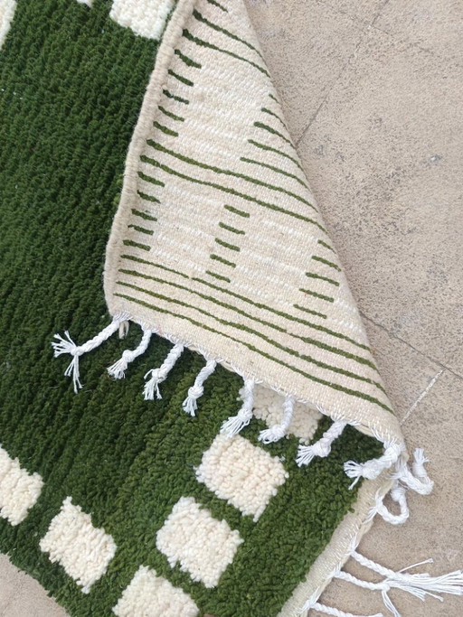 Custom Green Moroccan Carpet 250cmx200cm 