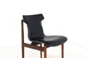 Set of 8 Inger Klingenberg for Fristho Franeker chairs reupholstered vintage