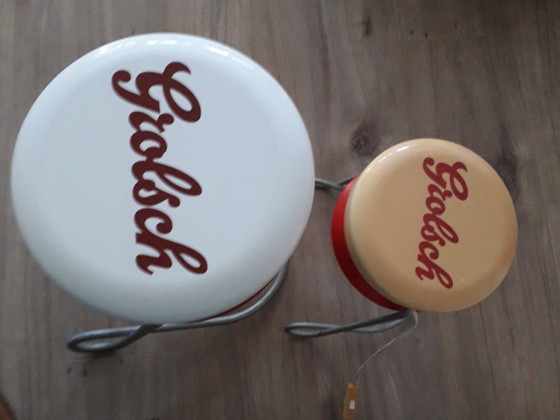 Image 1 of Grolsch lamp and stool