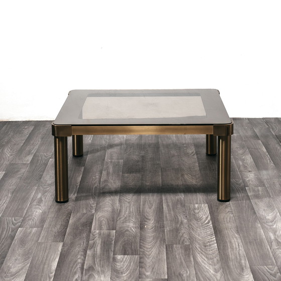 Image 1 of Vintage Low Coffee Table in Brass, Hollywood Regency, 1970s