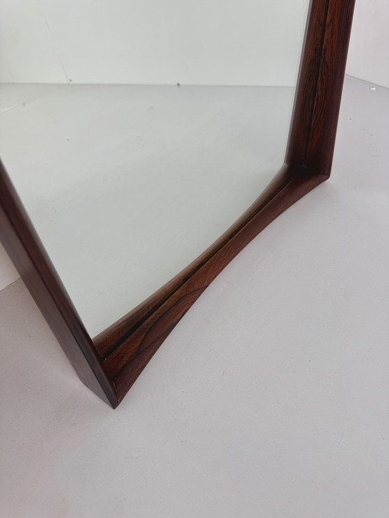 Image 1 of Specchio da parete in palissandro danese
