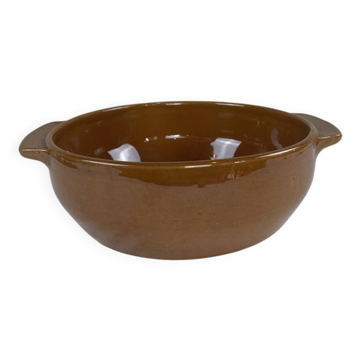 Grande insalatiera in terracotta smaltata