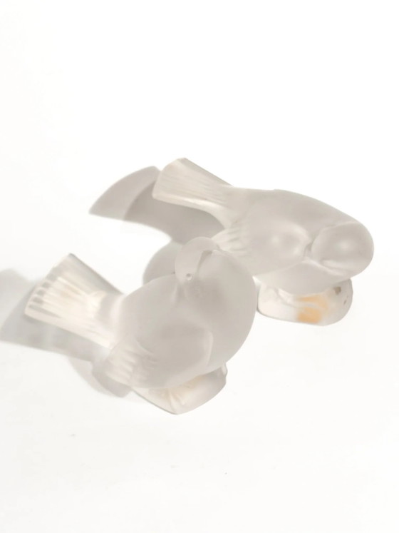 Lalique-Kristall-Briefbeschwerer in Form eines Spatzen aus den 1950er Jahren – Dekorative Objekte, Art Deco (photo 6 of 6)